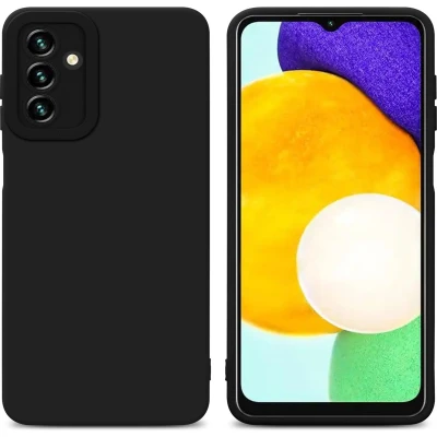 Afbeelding van Cadorabo Hoesje geschikt voor Samsung Galaxy A13 5G in FLUID ZWART Beschermhoes TPU silicone Cover Case