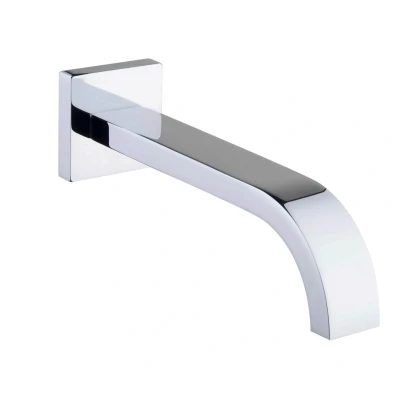 Afbeelding van Wiesbaden inbouw uitloop vierkant 20cm 1/2&#039;&#039; chroom