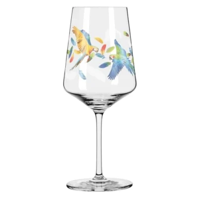 Afbeelding van RITZENHOFF 2841011 Aperitiefglas 500 ml Serie Sommerrausch nr. 11 met kleurrijk papegaaienmotief Made in Germany