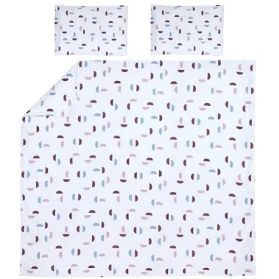 Afbeelding van Meyco Shapes/Uni dekbedovertrek + kussensloop 240x200/220 cm Lilac