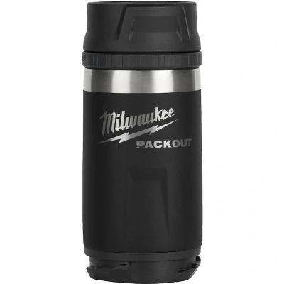 Afbeelding van MILWAUKEE 4932498978 PACKOUT fles met drinkdop 355 ml zwart