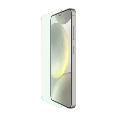 Afbeelding van Belkin ScreenForce TrueClear Curve screen protector met blauwlichtfilter voor Samsung Galaxy S24, bescherming van rand tot rand, Easy Align frame naadloze bevestiging zonder luchtbellen