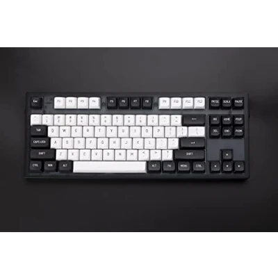 Afbeelding van DucKey Doubleshot Keycap Set, 148 Key 2 Color CSA Profile PBT Voor MX Switch Custom Mechanische Gaming Toetsenbord (Color : Black and white)