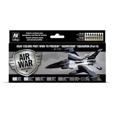 Afbeelding van Model Air War USAF colors post WWII to present Aggressor Squadron Part II 8 kleuren 17ml VAL 71617