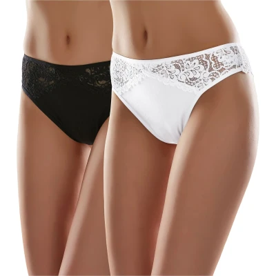 Afbeelding van Merry Style Dames Brazilian Onderbroek Katoen Regular Taille 2 Pack MS GAB 45 String 2P Wit (2Pack) L