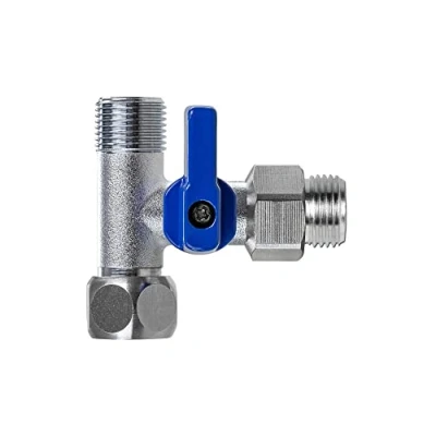 Afbeelding van Afsluitkraan, afsluitventieladapter T stuk, 9,5 mm x verschillende voor het aansluiten van waterfilter, omgekeerde osmose, koffiezetapparaat, side by koelkast (9,5 6,3 mm)