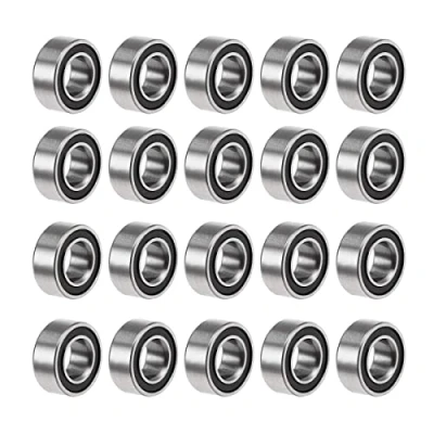 Afbeelding van Goufride 20 stuks MR105 5 X 10 4 mm kogellagers staal dubbel afgeschermde miniatuur kogellagers, zwart