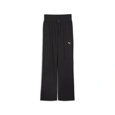 Afbeelding van Puma Cloudspun WIDE LEG PANT Trainingsbroek, Dames, Maat: Medium, Black