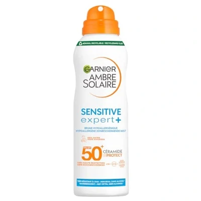 Afbeelding van Garnier Ambre solaire sens spray dry mist SPF50+ 200 Milliliter