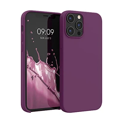 Afbeelding van kwmobile telefoonhoesje compatibel met Apple iPhone 12 Pro Max hoesje Zachte case voor smartphone Back cover in magenta lila