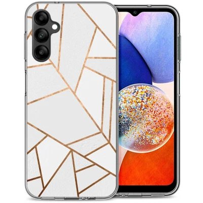Afbeelding van Samsung Galaxy A14 (5G) Hoesje Siliconen en TPU (zacht) iMoshion Softcase/Backcover Wit Telefoonhoesje