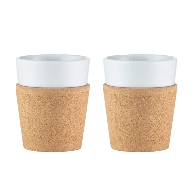 Afbeelding van Bodum Bistro mok met kurk 2 pack 30 cl.