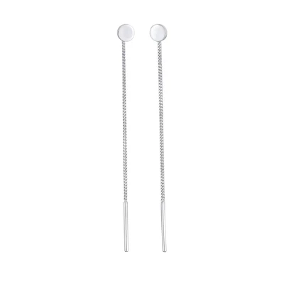 Afbeelding van Elli Basic Design Oorbellen, Dames, Maat: One Size, Silber