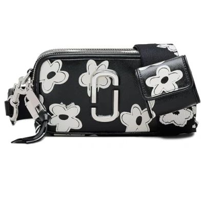 Afbeelding van Marc Jacobs dames The Snapshot Daisy crossbodytas van leer met bloemenprint