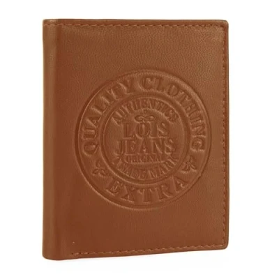 Afbeelding van Lois Portemonnee Heren Leer RFID Leren Met Stijlvol Design Duurzame Leather Wallet Voor Mannen Veiligheid En Klasse Elke Gelegenheid, Tan