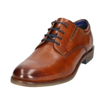 Afbeelding van bugatti Zakelijke herenschoenen, veterschoenen, cognac 6300, 42 EU