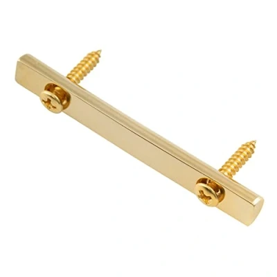 Afbeelding van Musiclily Pro 48mm Messing Snaargeleider String Retainer Bar voor Floyd Rose Double Locking Tremolo Brug, Goud