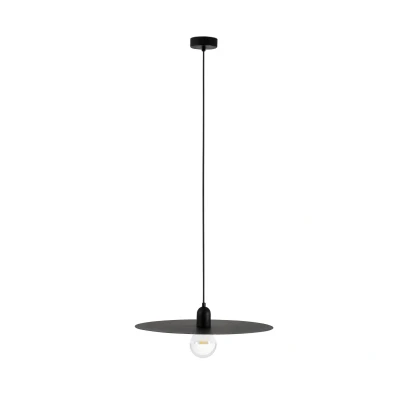 Afbeelding van Faro Lighting Plat 1 LichtKoepel Plafond Hanger Zwart, E27