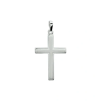 Afbeelding van Trendjuwelier huiscollectie Hanger Zilver Kruis Poli/mat
