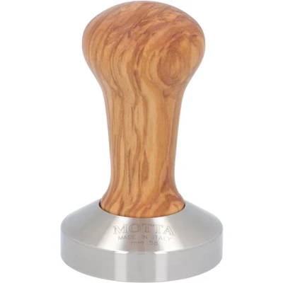 Afbeelding van Motta koffie tamper 58 mm RVS / Olijfhout