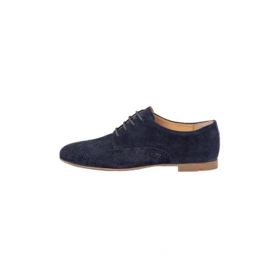 Afbeelding van Lloyd Eleganter Veterschoenen, Dames, Maat: 36, Blau Veloursleer