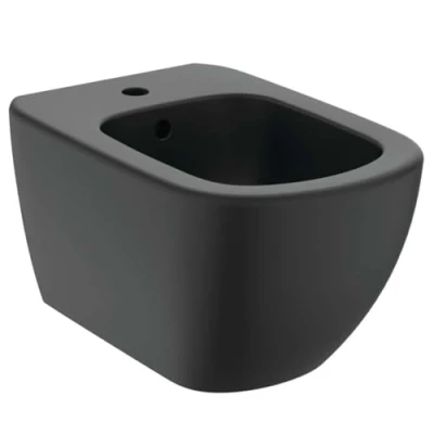 Afbeelding van Ideal Standard Dit hangende bidet met verborgen bevestigingen zwart zijde