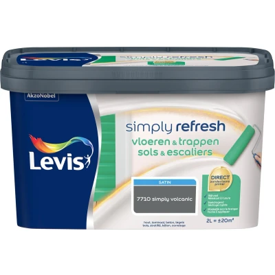 Afbeelding van Levis Simply Refresh Vloeren &amp; Trappen Satin Volcanic 2L