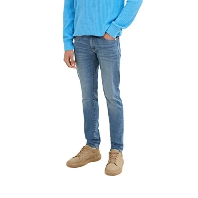 Afbeelding van TOM TAILOR Troy slim jeans heren 1035649,10127 Tinted Blue Denim,30W / 30L