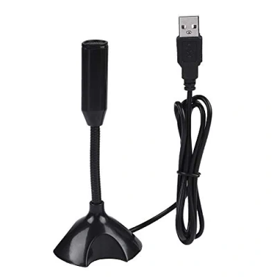 Afbeelding van mini microfoon, condensator USB 2.0 microfoon Flexibele desktopstandaardmicrofoon voor pc Laptop opname/USB microfoon/vergadermicrofoon