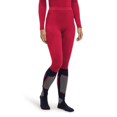 Afbeelding van FALKE Dames baselayer broek Warm Long W TI, functioneel materiaal sneldrogend 1 stuk, roze (rood 8644) nieuw milieuvriendelijk, XS
