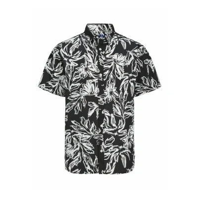 Afbeelding van Jack &amp; Jones Comfort FIT Overhemd, Heren, Maat: XS, Black