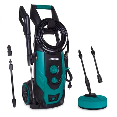 Afbeelding van VONROC Hogedrukreiniger V22 2 2200W 170 bar 450 l/h Incl. 8m slang, terrasreiniger, reinigingstank en meer