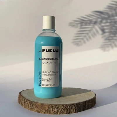 Afbeelding van Dr Fukuj heren hydraterende badschuim en bad gel met krachtige WHITE MUSK masculien geur 500ml
