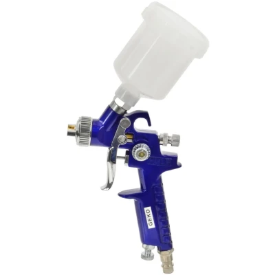 Afbeelding van Verfspuit 0.8mm 1/4 duims aansluiting 125ml inhoud HVLP Verfpistool GEKO