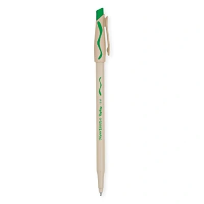Afbeelding van Paper Mate S0183001 balpen, Replay medium schrijfpunt, 12 delige doos groen