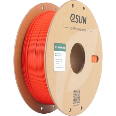 Afbeelding van eSUN Mat Dual Colour Filament, PLA Filament 1.75mm, Glansvrije Kleur, Matte Textuur, 1KG Spoel (2.2 LBS) 3D Printing voor Printers (Rood Geel, 1KG)