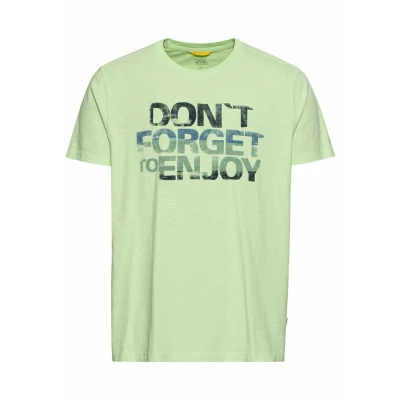 Afbeelding van camel active MIT AUS Nachhaltigem Organic Tshirt print, Heren, Maat: Small, Pistacchio