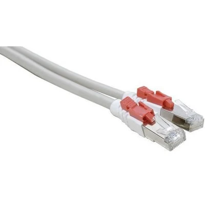 Afbeelding van Netwerkkabel RJ45 CAT 6 S/FTP met vergrendeling grijs 1 m