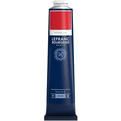 Afbeelding van Lefranc Bourgeois 810058 Fijne olieverf, gladde en sterk gepigmenteerde lichtecht, verouderingsbestendig 150ml Tube, Bright Red