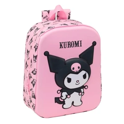 Afbeelding van Schoolrugzak Kuromi Roze 22 x 27 10 cm