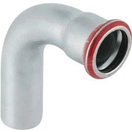 Afbeelding van Geberit mapress bocht 90 graden 1 delig c staal met ciir afdichtring 42mm x schuifeind persmof 23307