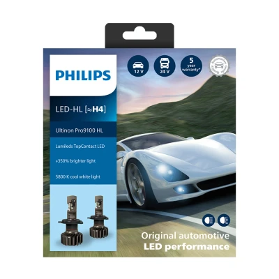 Afbeelding van Philips H4 LED Koplamp 12/24V 18W 2 Stuks