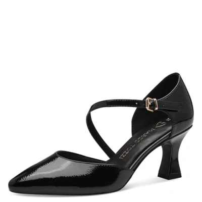 Afbeelding van MARCO TOZZI Dames Shank Open Pump 2 24412 43 Pumps, zwart (patent), 41 EU