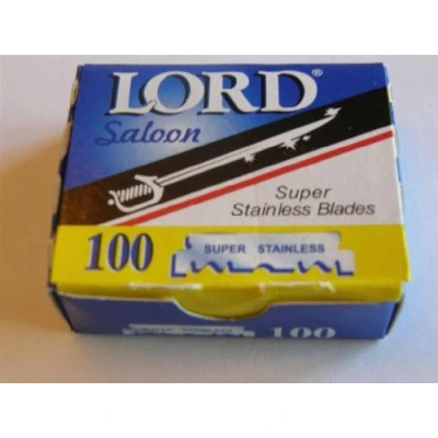 Afbeelding van Lord enkele rand scheermesjes, 100 ct