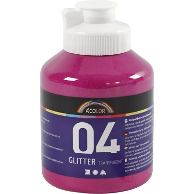 Afbeelding van Creativ Company Acrylverf Glitter voor Kinderen Roze, 500ml