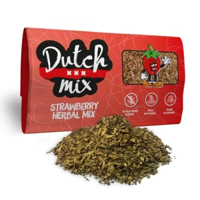 Afbeelding van Dutch Mix Aardbei Stalkvrij en Natuurlijk 50g Glad kruidenmengsel