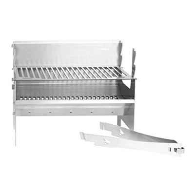 Afbeelding van FENNEK 2.0 Houtskoolgrill voor kamperen/trekking/camperleven, tuin en outdoor grillplezier mobiel/insteeksysteem van rvs