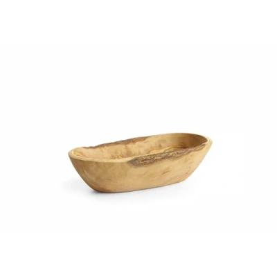Afbeelding van HENDI kom, decoratieve voor snacks hapjes brood, langwerpig, 210x100(H)70mm, olijfhout