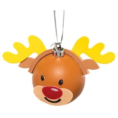Afbeelding van Baker Ross FC176 Kerstballensets Pak van 6, Maak je eigen kerstversieringen, Feestelijke boomversieringen voor kinderen om te versieren en weer geven, Hangende decoraties kerstbomen,assorted