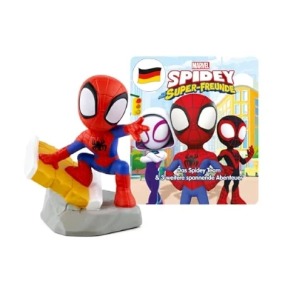 Afbeelding van tonies Luisterfiguren voor Toniebox, Marvel Spidey en zijn supervrienden het Team &amp; 3 andere spannende avonturen, hoorspel kinderen vanaf 4 jaar, speeltijd ca. 57 minuten